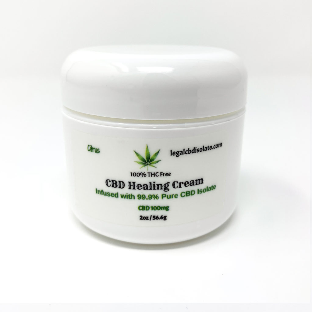 CBD Healing Cream Citrus Legal CBD Isolate 99 Pure CBD Isolate